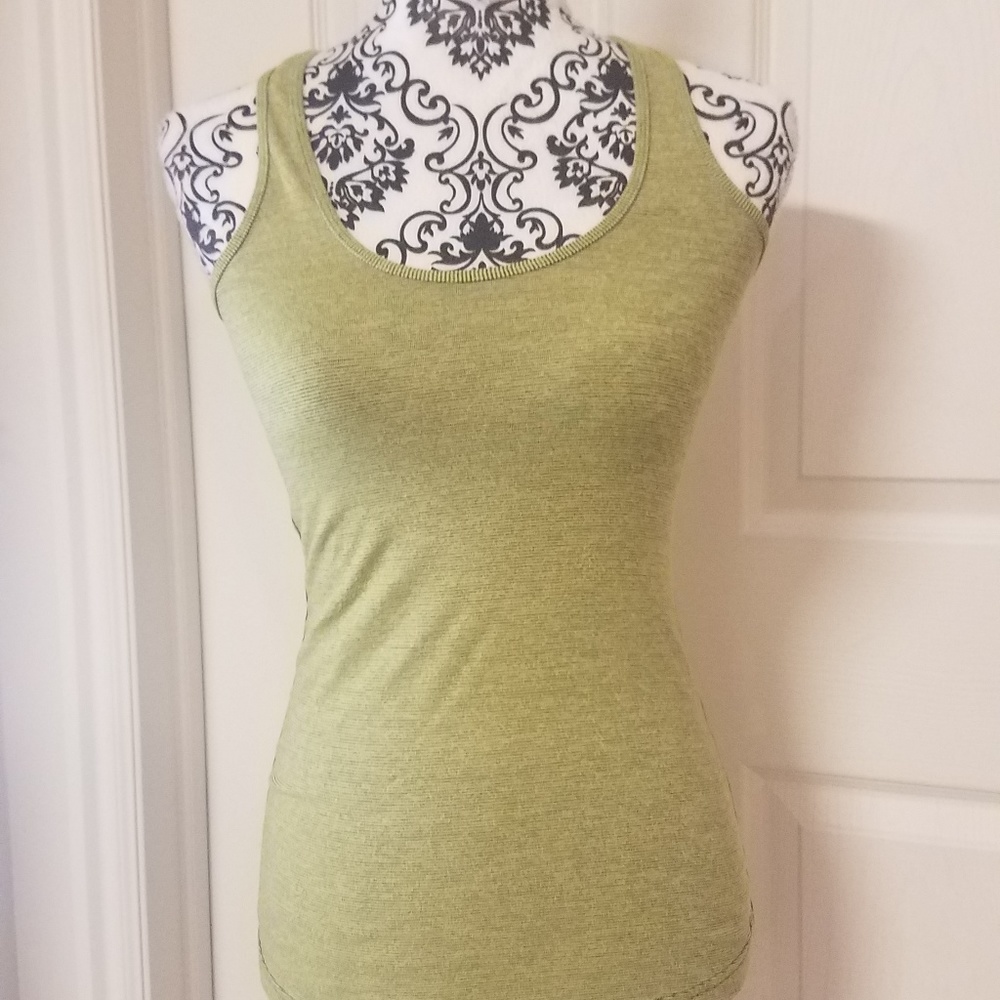 LuLulemon Striped Stretch Rackerback Tank Top S